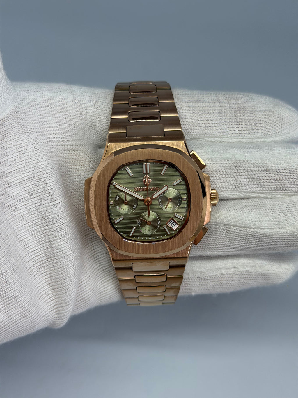 SharpTilus Chronographe Olive Sharp Mod, vue 3