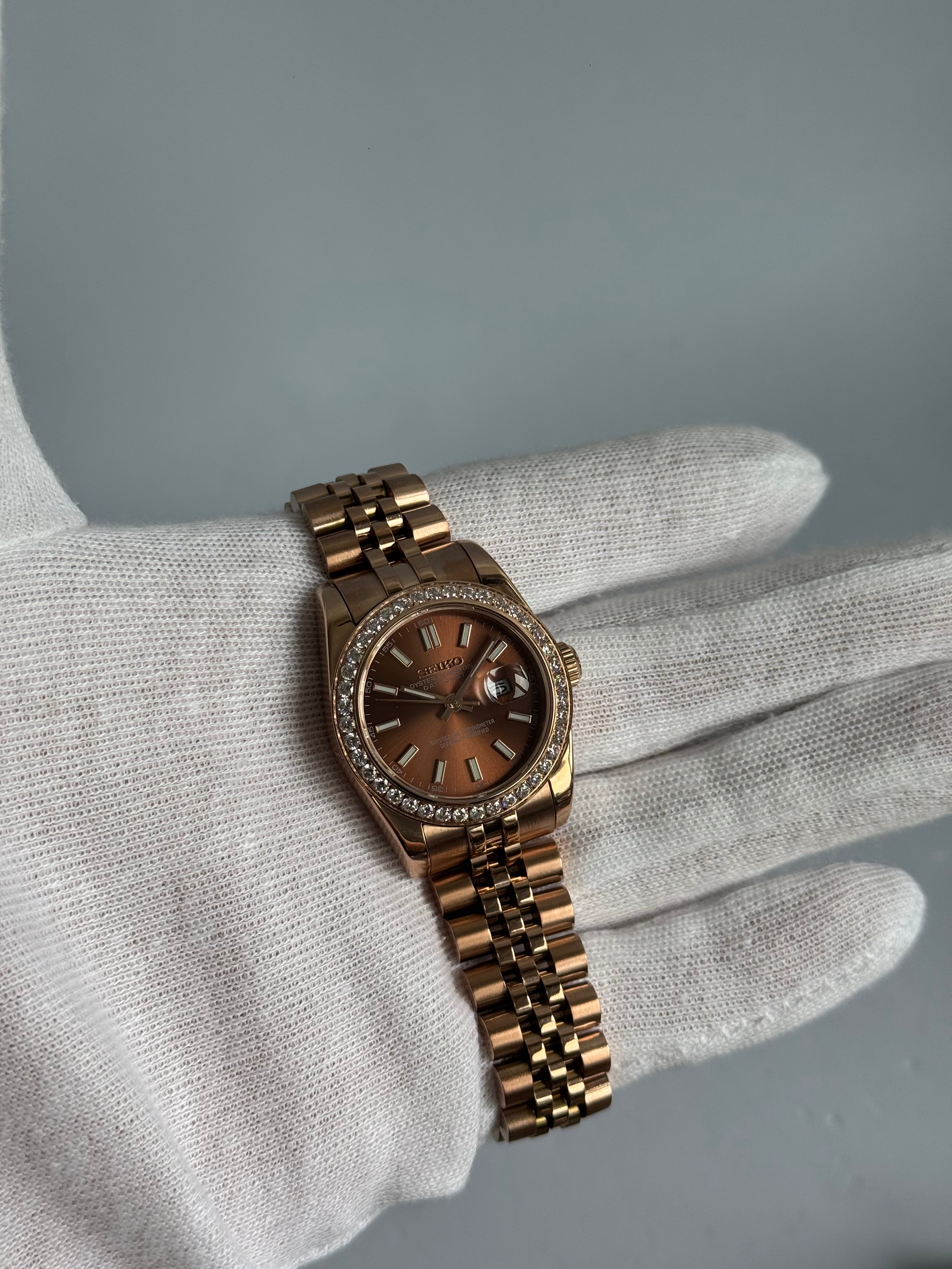 SharpJust Chocolat Ornée Diamants