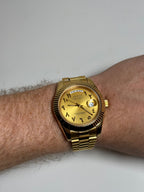 SharpDate Arabic Dial Full Gold